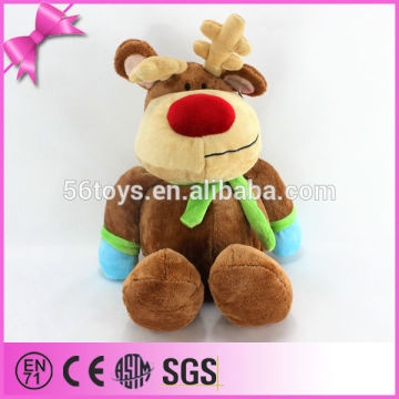 China factory funny christmas plush deer toy for sale