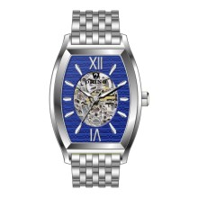 Tonneau Skeleton Manual Mechanical Wrist Watch