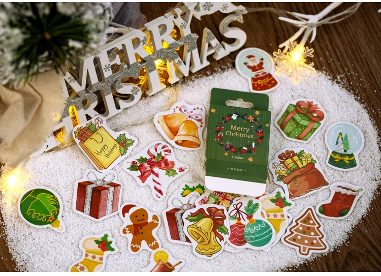 Christmas Adhesive Paper Sticker for Sealing and Decorating