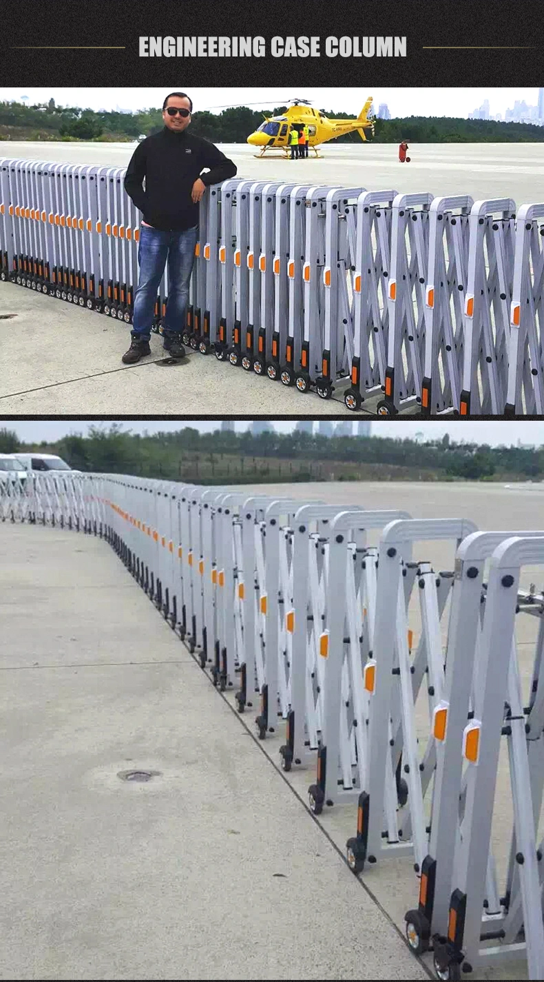 Innovative Design Aluminum Alloy Road Accordion Barrier for Akordiyon Barrier