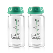 Стеклянные бутылки для хранения грудного молока со стандартным ртом на 150 мл