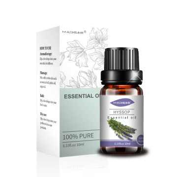 Pure natural hyssop essential oil for cosmetics massage
