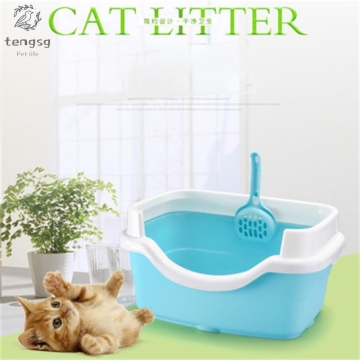 Cat litter box semi-enclosed cat litter box cat toilet small bentonite cat litter box cat deodorant cat poop pot