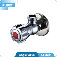 FUAO bathroom brass wall mounted pneumatic angle seat valve