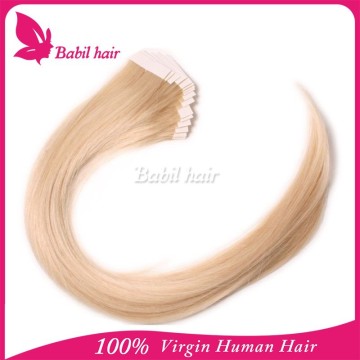 China Supplier 100% Peruvian hair extension adhesive tape hair extension