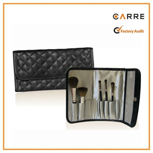 brush cosmetic bag makeup quilted travel makeup brush bag