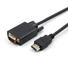 1.8m Gold-Plated HD to VGA Cable