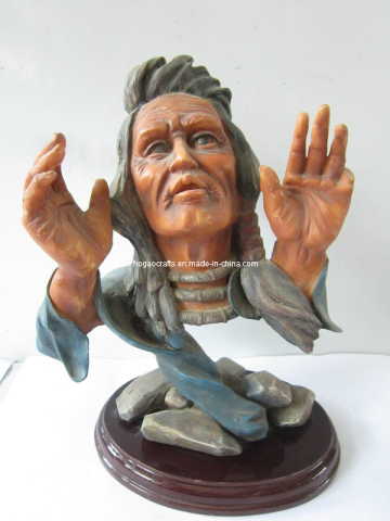 Polyresin Native Americans Statue/ Resin Sculpture/Resin Figurine
