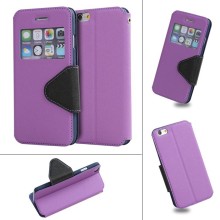 LZB flip leather wallet PU case cover for Alcatel One Touch pop c5 case