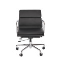 Moderne Eames softpad lederen managementstoel