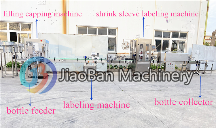 Automatic Water Plastic Bottle Label Sticker Tabletop Double Side Round Bottle Labelling Machine With Date Coder