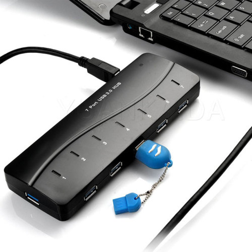 Plugable 7 puertos USB 3.0 hub 25W