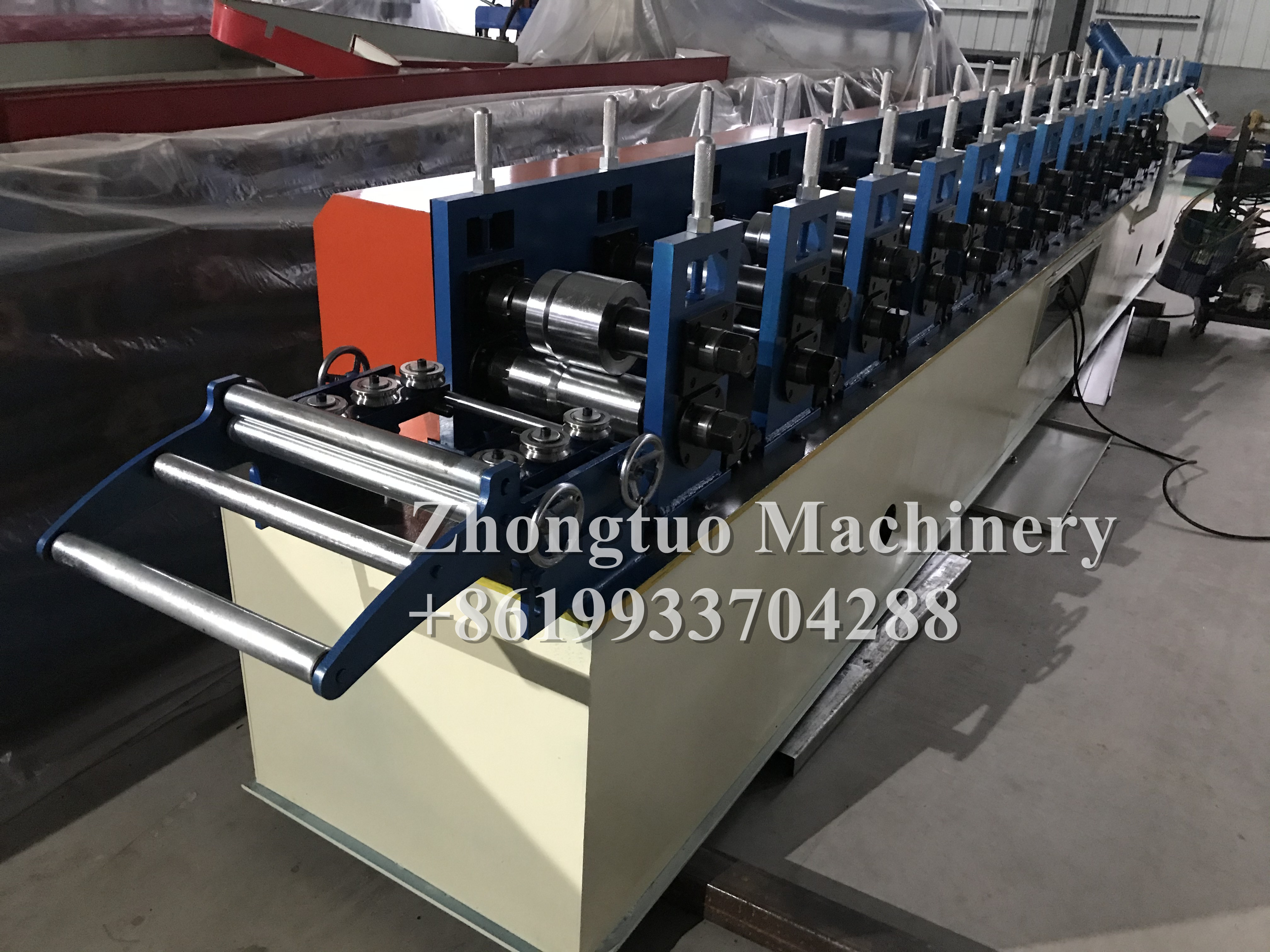 Metal steel door frame roll forming machine