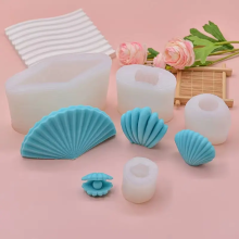 INS Wind DIY Handmade Sea Shells Silicone Candle Mold