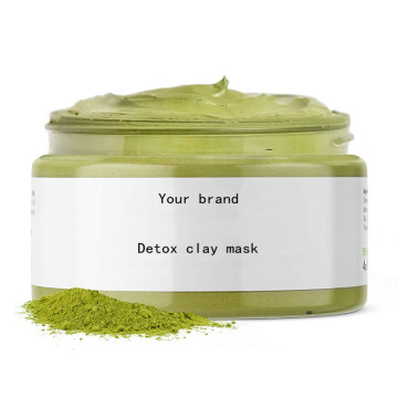 Private label green tea anti acne clay mask