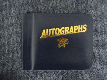Autograph Book with Golden Stamping
