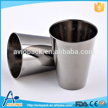 Unique design silver color inflight ps plastic cup