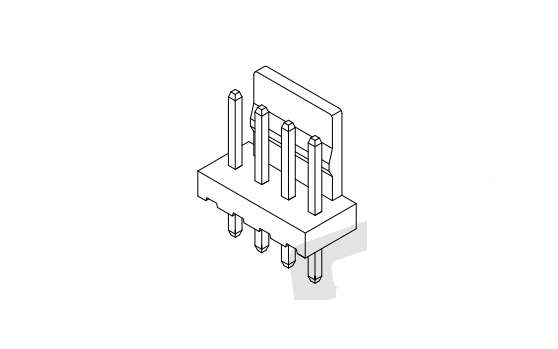 Sê-ri 2,50mm Sân 180 ° Wafer Connector AW2503V-XP