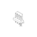 2,50 mm tonhöjd 180 ° Wafer Connector Series AW2503V-XP