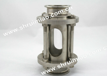 sanitary sight glass tube fitting, pipe sight glass, high pressure