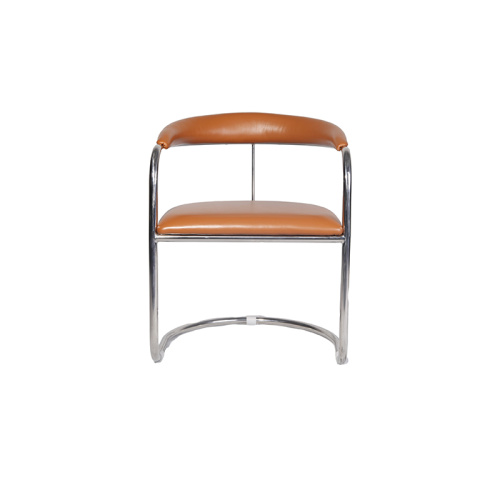 Anton Lorenz for Thonet Leather Dining Chairs