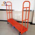 6Wheels Warehouse Metal Plate U Boat Trolley Cart