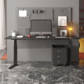 Office adjustable desk diamond leg design 3 segments