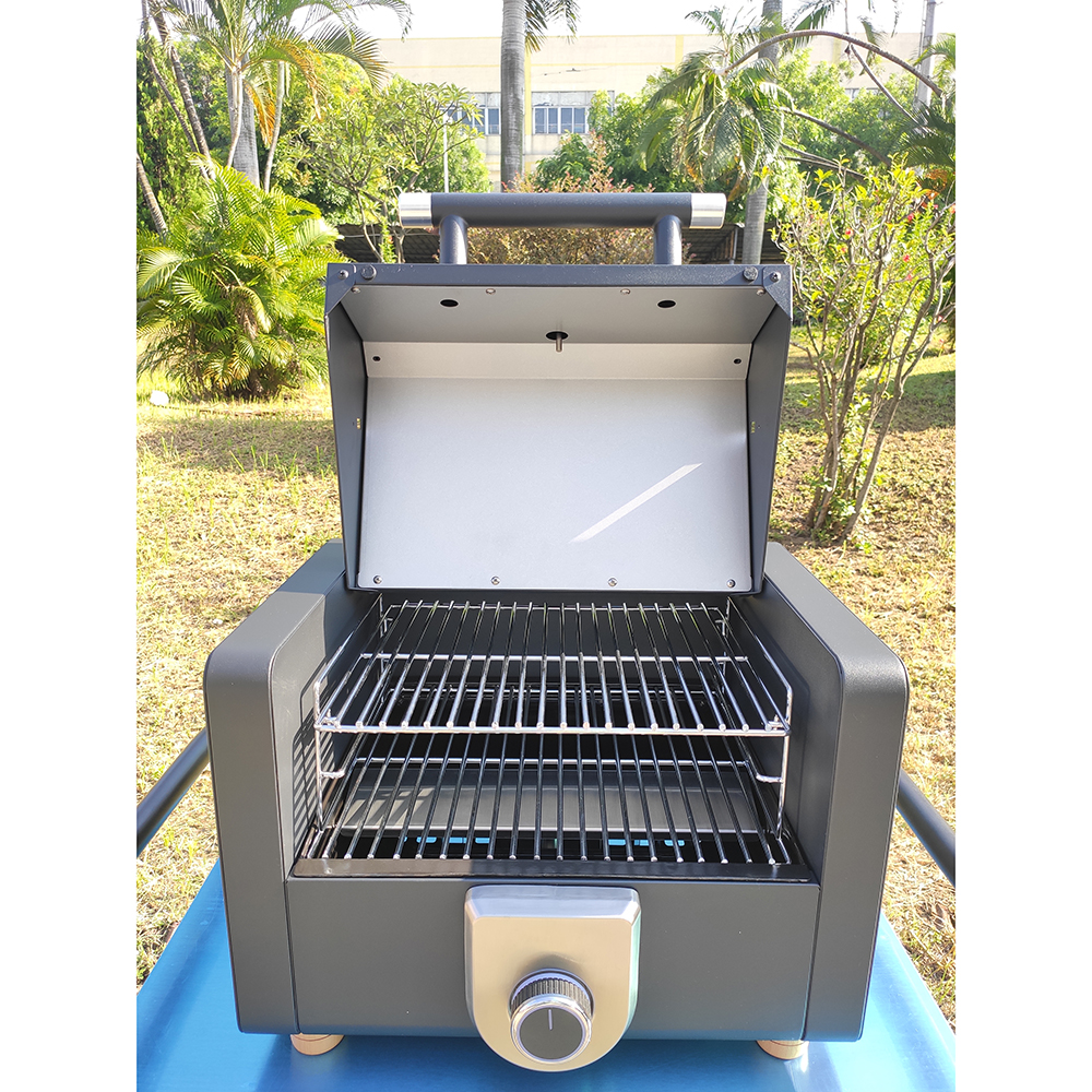 Desain tabletop eksklusif BBQ Gas Grill CE Certified