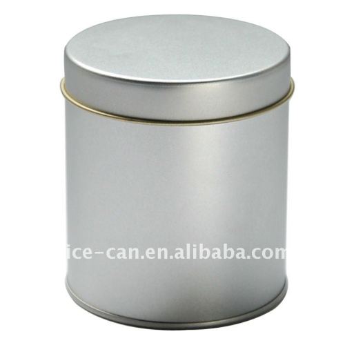 plain round tea tin box