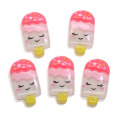 Hurtownie Kawaii Popsicle Żywiczne Koraliki Charms Trzy Kolory Śliczne Letnie Jedzenie Brelok DIY Deco Modny Wisiorek Biżuteria Akcesoria