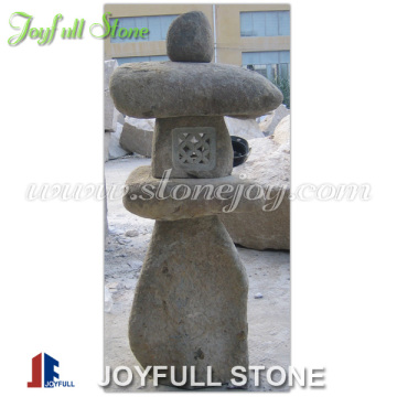 Outdoor Stone Lantern, boulder stone lantern