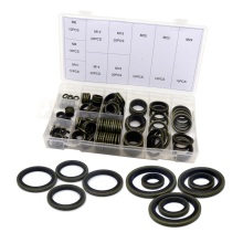 SYD-1034-1: Comprehensive 150-Piece Set of Galvanized Washers, Metal Gaskets, Dowty Seals, and Bonded Seals in Metric Hydraulic Dowtyasher Configuration