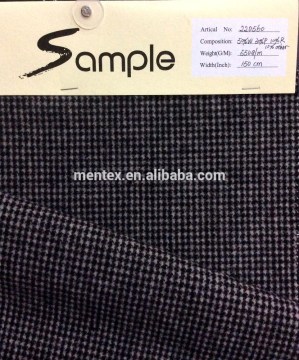 houndstooth yarn-dyed wool fabric