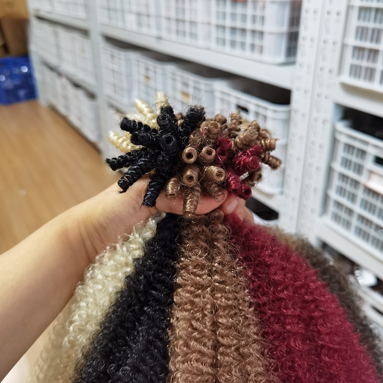 Private Label Crochet Ombre Wholesale Synthetic African Hair Extensions For Braids 3X Afro Spring Twist Braiding Hair
