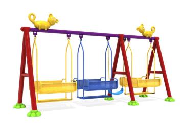 Amusement Swing Combined Outdoor Small Toy Yard Preschool Playground and Kindergarten Outdoor Swing for Children