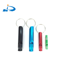 Promotional Metal whistle with Lifesaving keychain