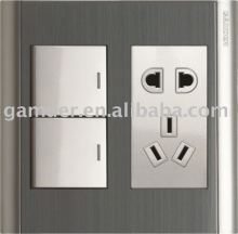 Wall switch 2 pin & 3 pin socket