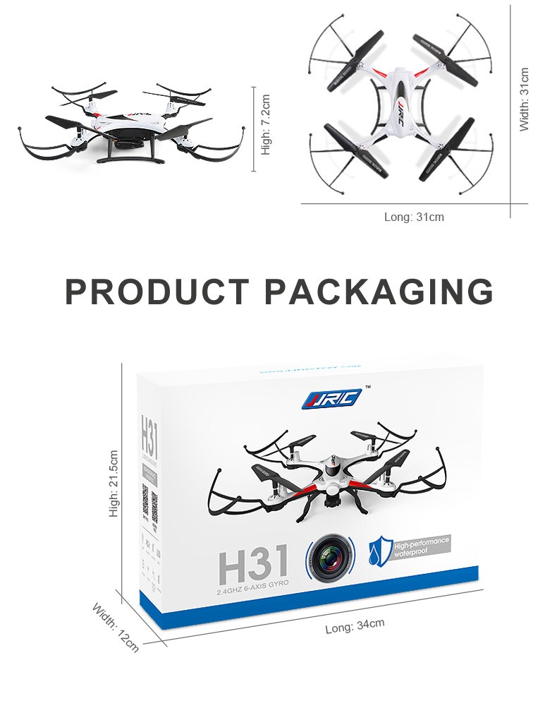 Remote Control Helicopter Waterproof JJRC H31 Underwater Drone