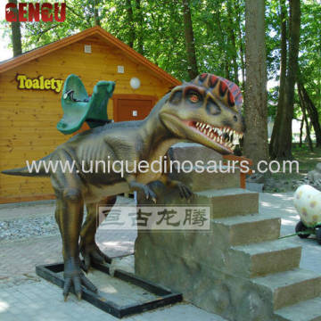 Outdoor Amusement Dinosaur Ride Dilophosaurus Ride?
