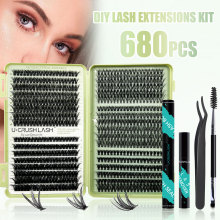 NATURAL Clusters Lashes: DIY Lash Extension Kit with Mink Eyelash Clusters