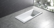 Inset bathtub L2002 Drop-in bathtub rim