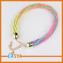 Acrylic Colorful Beads Necklace Crystal Chain Bead Jewelry