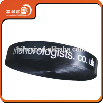 100% polyester custom printed logo on ribbon