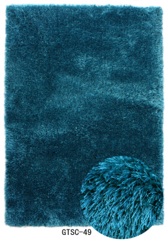 Elastic and silk shaggy plain