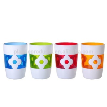 Daily need plastic bathroom mug, colorful bathroom mug