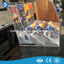 2017 clear custom acrylic newpaper display holder
