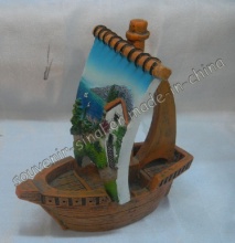 Polyresin Scenic Boat Souvenir Gifts