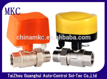brass mini motorized ball valve, servo motor