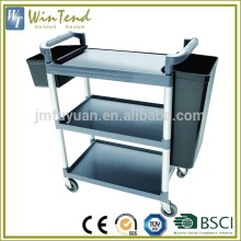 Cheap gray tool cart, plastic tool trolley