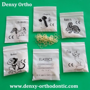 dental orthodontic elastics band zoo pack elastics